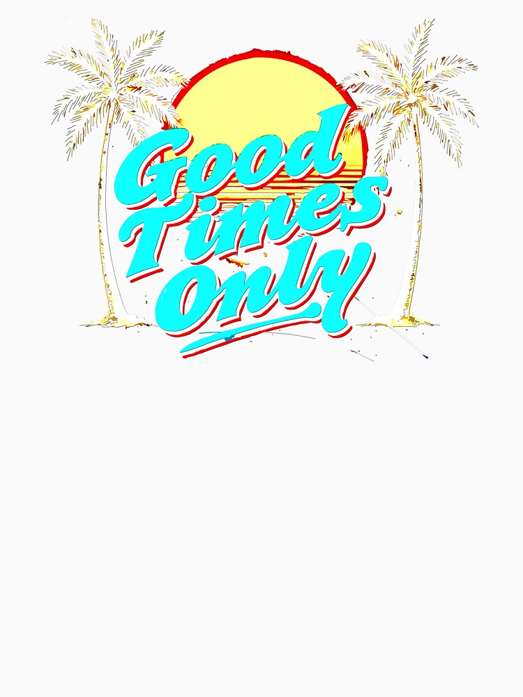 Retro Beach T-Shirt – Summer Sunset Palm Trees Graphic Tee by VikArtStudio