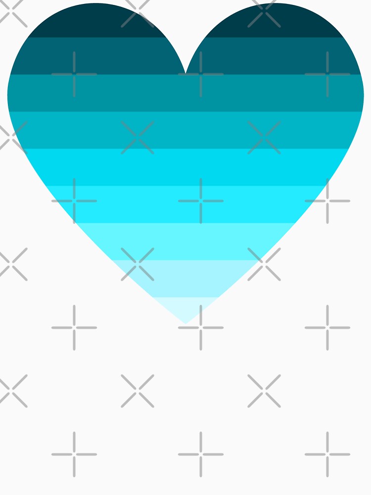 Aesthetic Mint Blue Gradient Pattern by quinellie