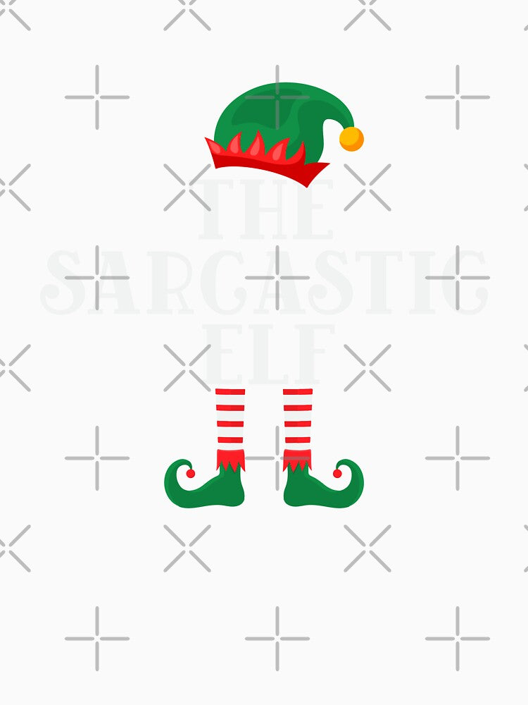 The Sarcastic Elf - Funny Christmas 2021 by thecooltable Unisex , , , Long Sleeve Tee
