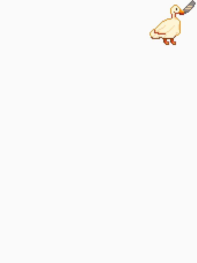 Pixel Art Goose with a knife by darkskinbender