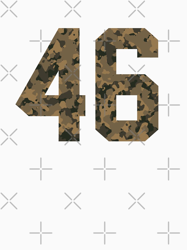 Army Camouflage Number 46 - Sports Numbers by NECHSTORE