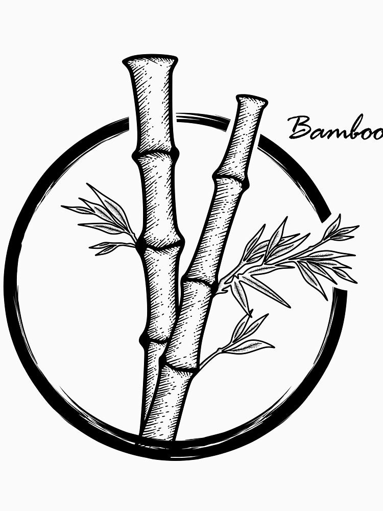 Hand Drawn Bamboo Art by JTS STORE