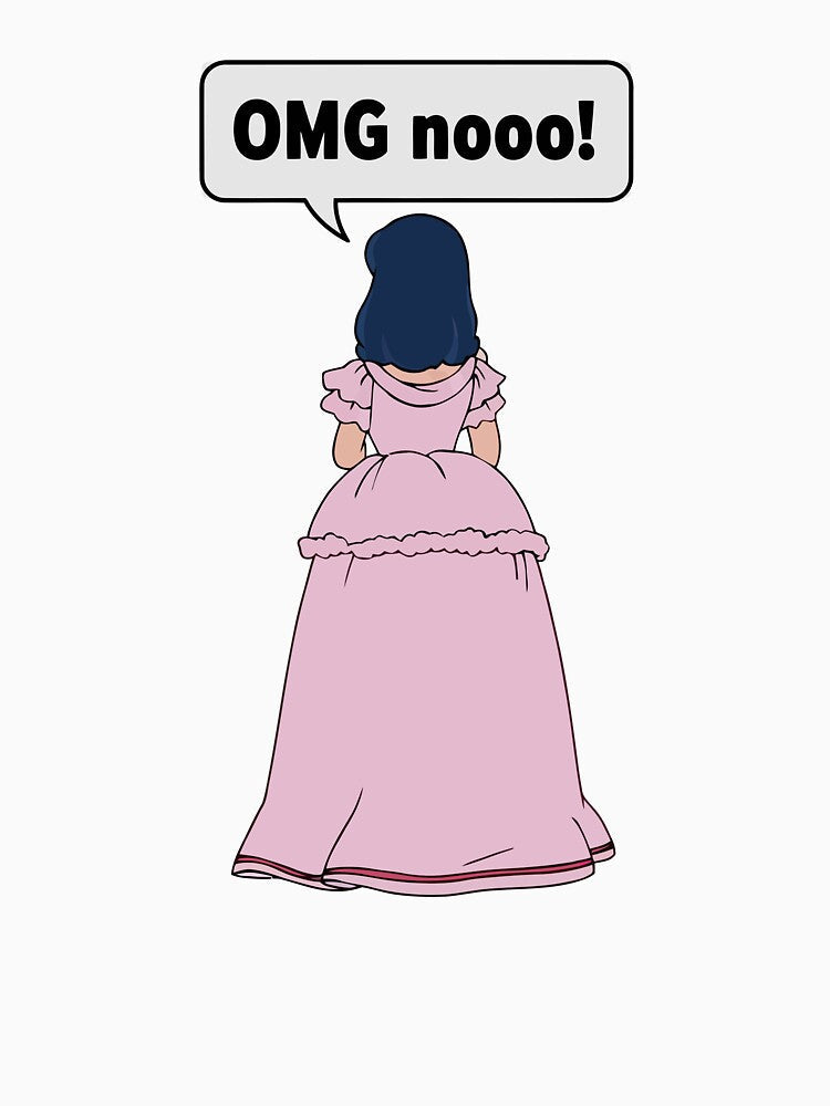 OMG Noo! Funny Reaction Meme – Cute Shock Expression Internet Humor by PrincessLavinia Unisex , , , Long Sleeve Tee