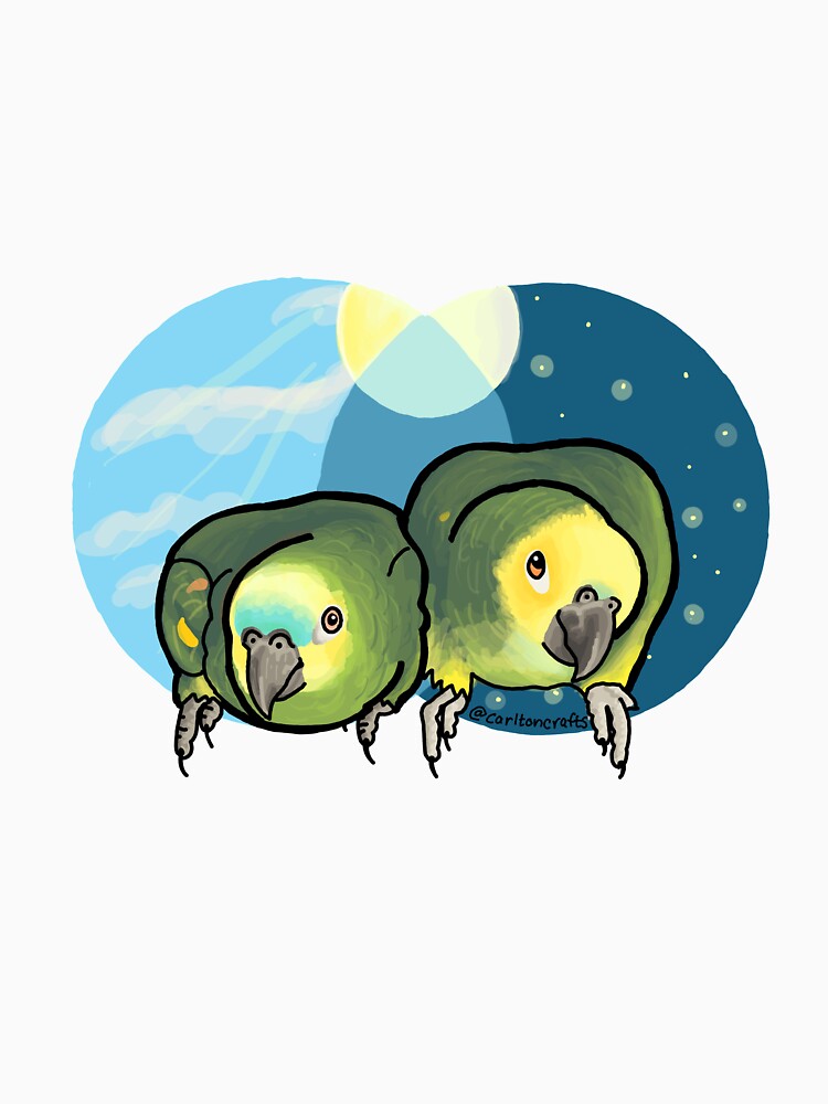 Pipa and Miki Amazon Parrots by CarltonCrafts