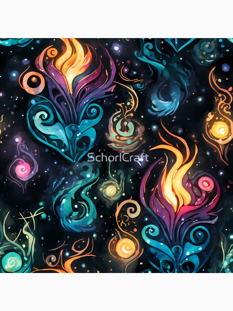 Swirling Magic Spell Pattern by SchorlCraft