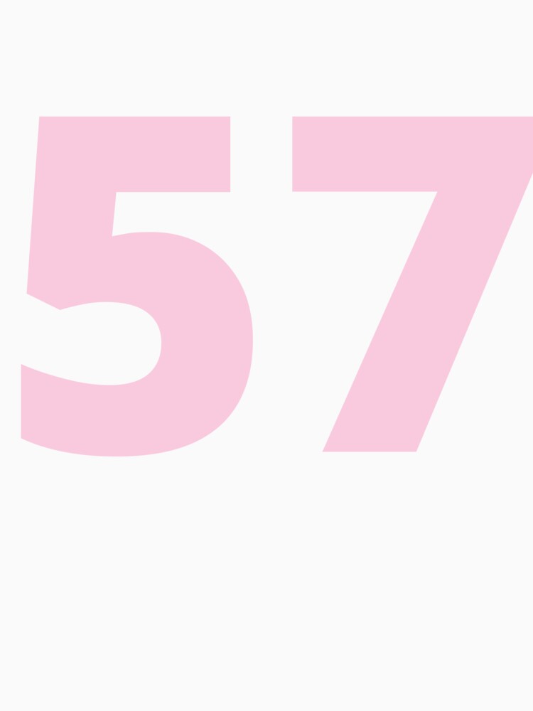 Number 57 T-Shirt – Sports Jersey Style Tee, Birthday or Team Number Shirt by MintCreativeSH