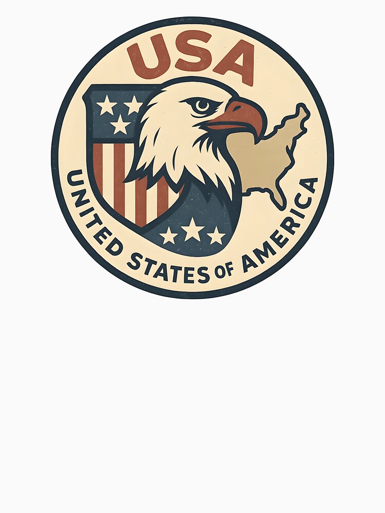 Vintage USA – Retro American Logo by Dax Studio