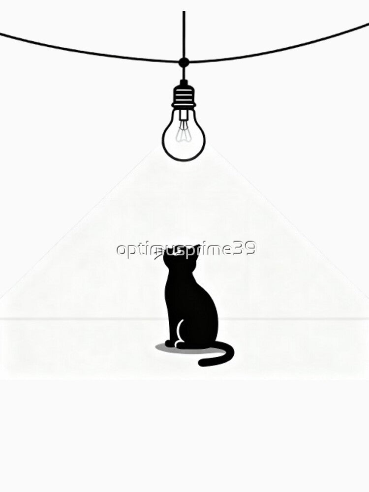 Curious Cat Under the Lightbulb by optimusprime39