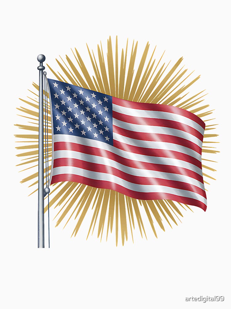 Patriotic Flag Illustration – American Pride Graphic by artedigital99