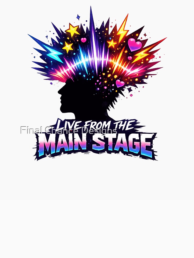 Live From The Main Stage Neon Sound Explosion T-Shirt | Music Festival Graphic Tee Rock Kpop Vibes by Line-Mood1⭐️⭐️⭐️⭐️⭐️