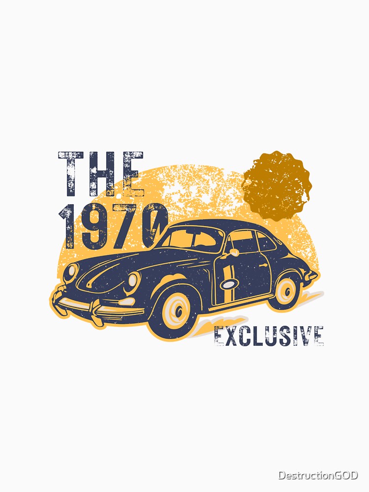 The 1970 Exclusive Vintage Car Retro Classic Automobile Design by DestructionGOD