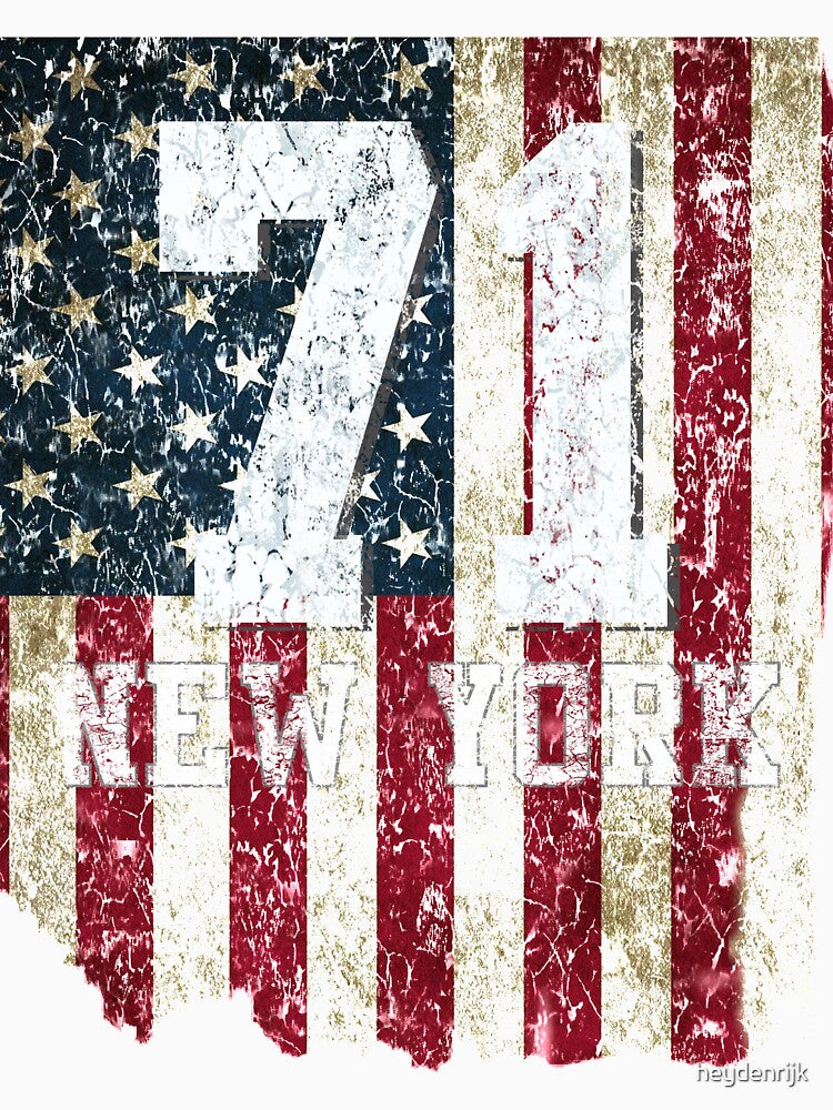 new york usa flag by heydenrijk