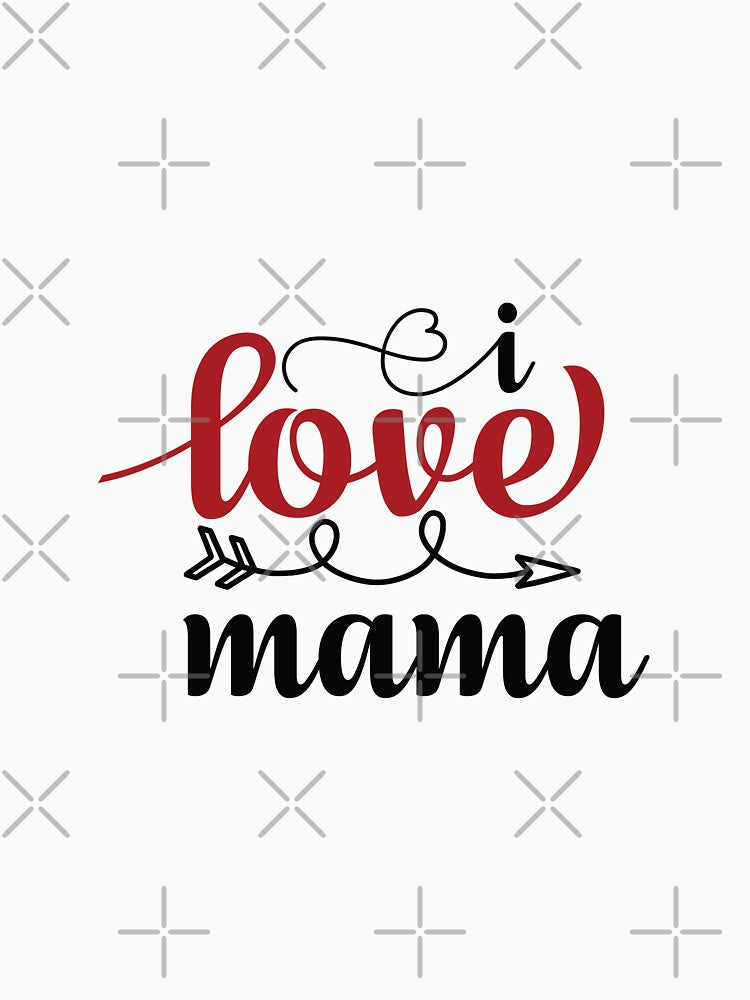 Greeting Card - I love  mama , valentine card ideas for mom by Merchlux