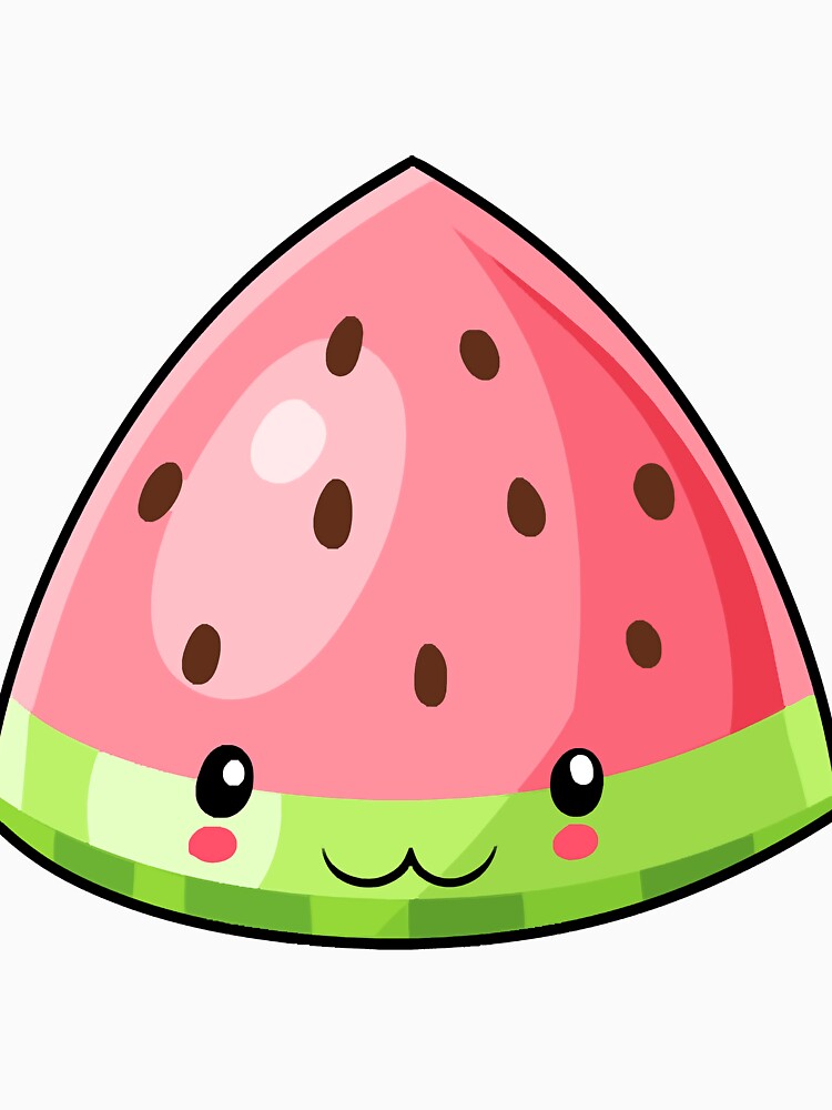 Kawaii watermelon fruit by lnguyen1647 Unisex , , , Long Sleeve Tee