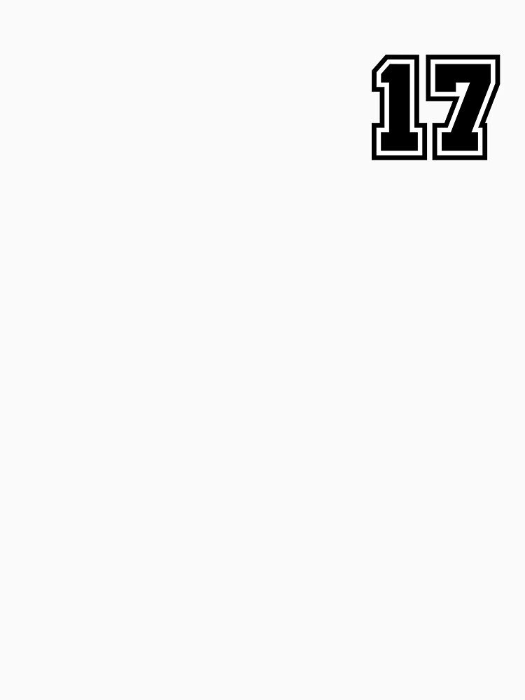 Number 17 - Minimalist Digit by stickerorange