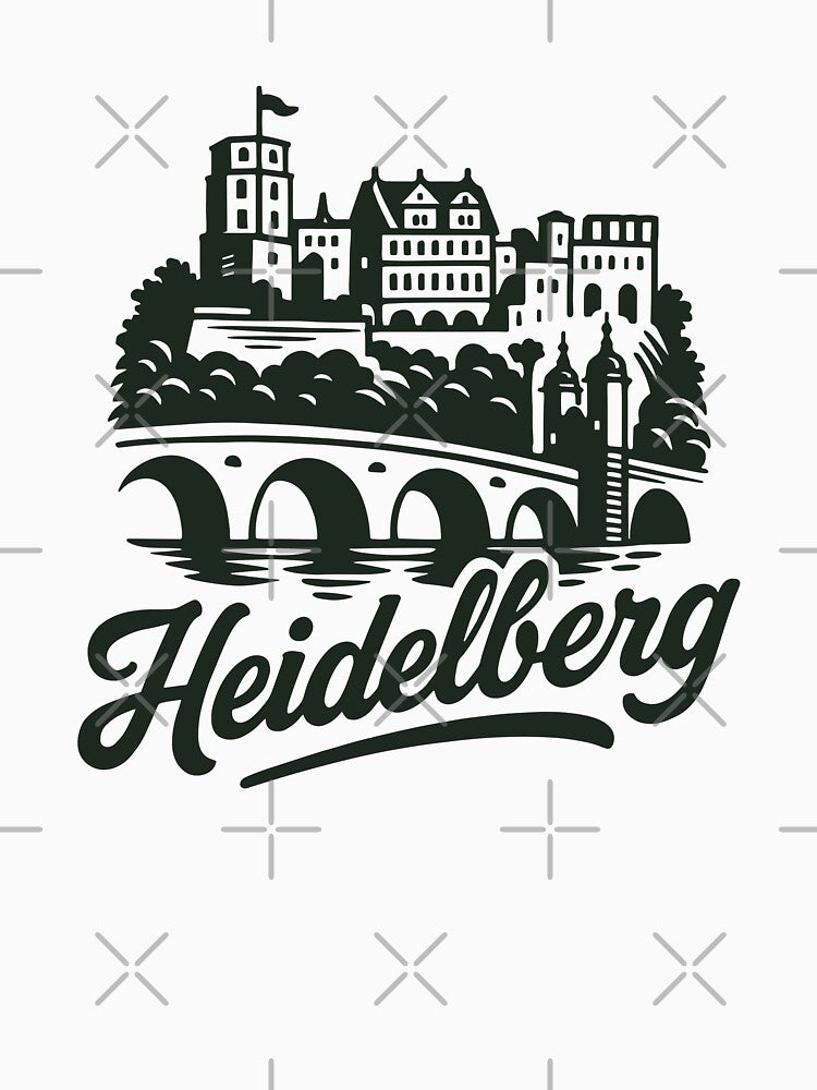 Heidelberg Altstadt Logo Illustration by Boogosh
