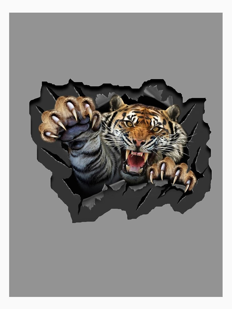 Angry Tiger Attack Graphic by Twistedpenda