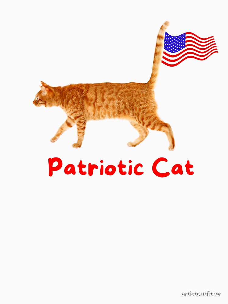 Patriotic Cat by artistoutfitter