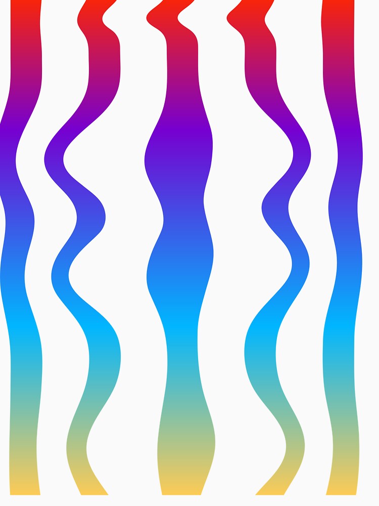 Red, blue and yellow gradient line by Pattrenonly