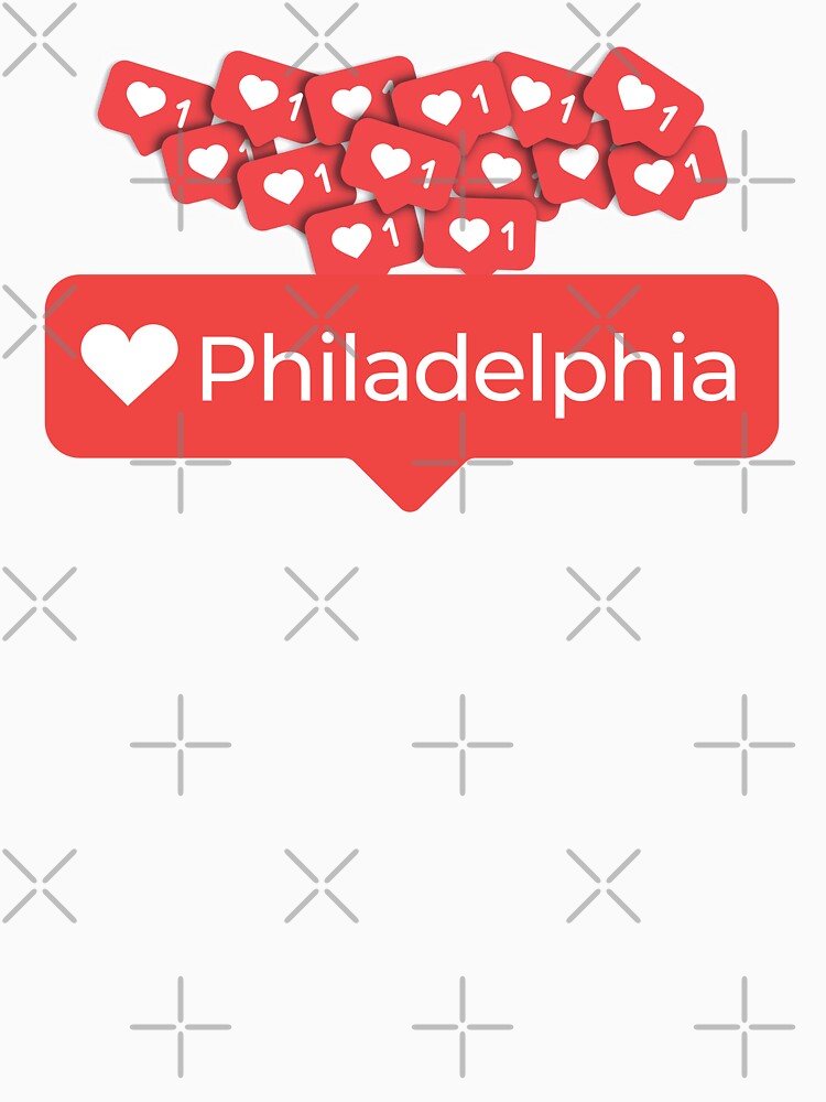 Love My Philadelphia Pennsylvania Notification Hearts by elhefe