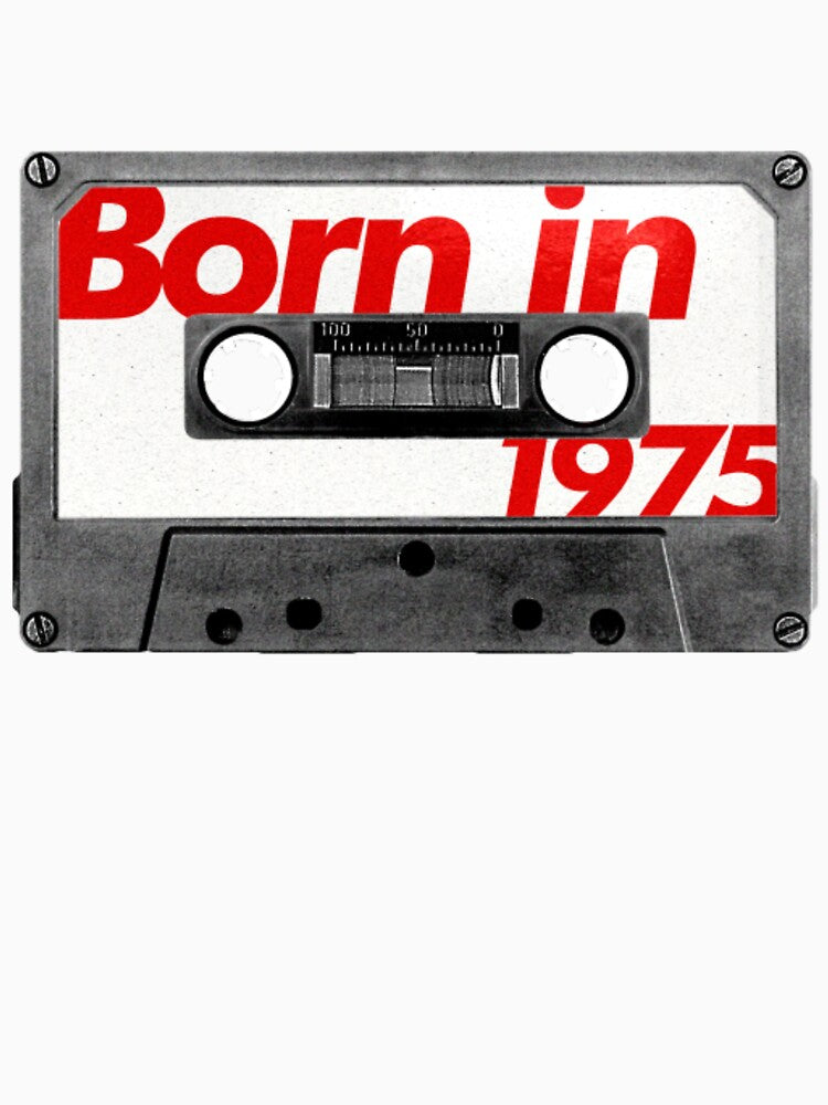 Born in 1975   Retro Style Cassette Birthday by Onapproach