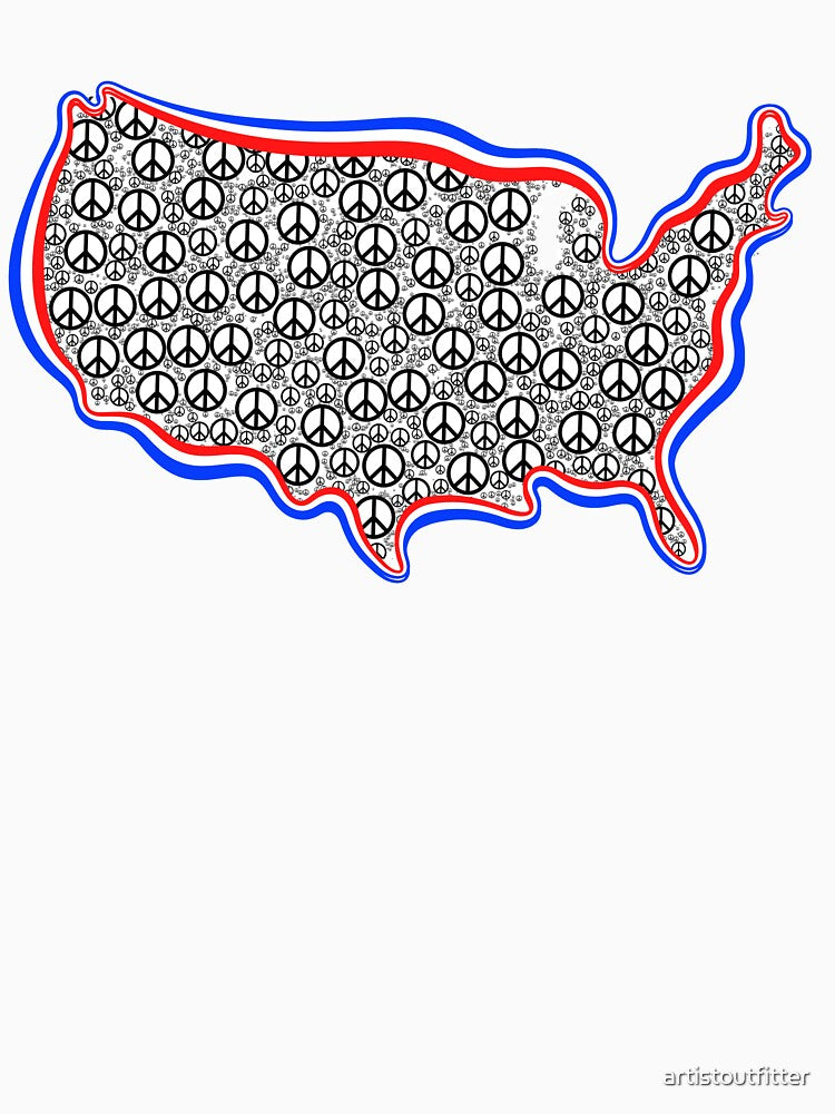 Peace and Love USA by artistoutfitter