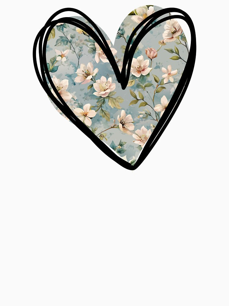 Valentine's Day Heart Boyfriend Girlfriend Spring Flowers Pattern by SStarDesigns