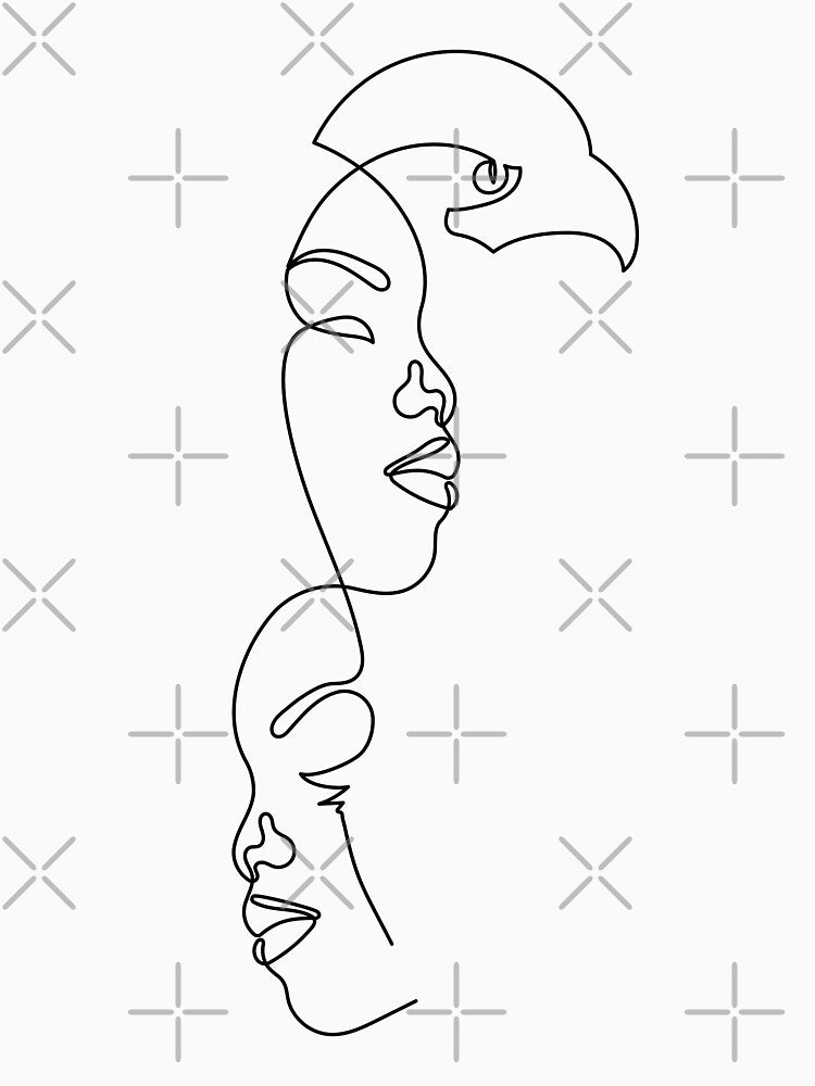 Powerful like an eagle | One Line Drawing | One Line Art | Minimal | Minimalist by One-Line-Artist