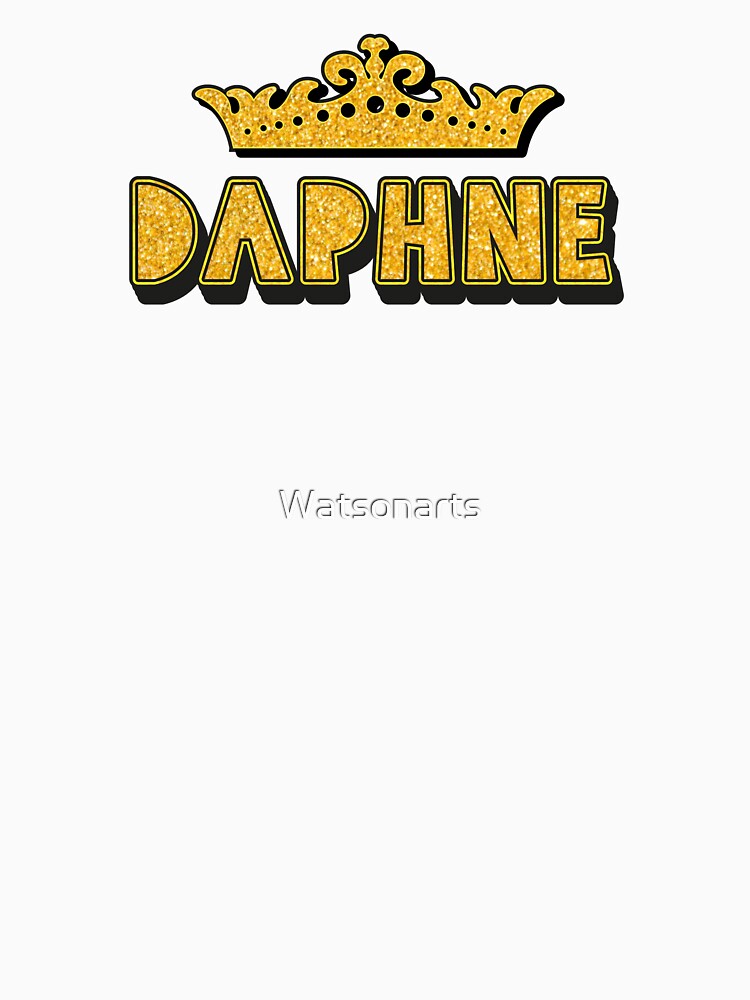 Daphne Personalized Funny Custom Name Crown Design by Watsonarts