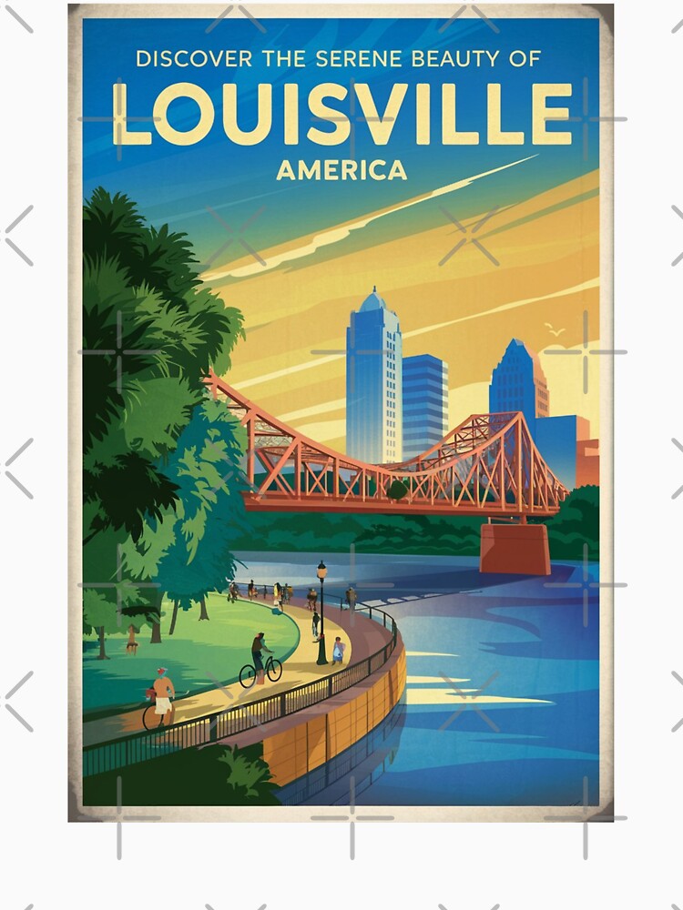 Louisville Vintage Travel Poster by TravelerRat