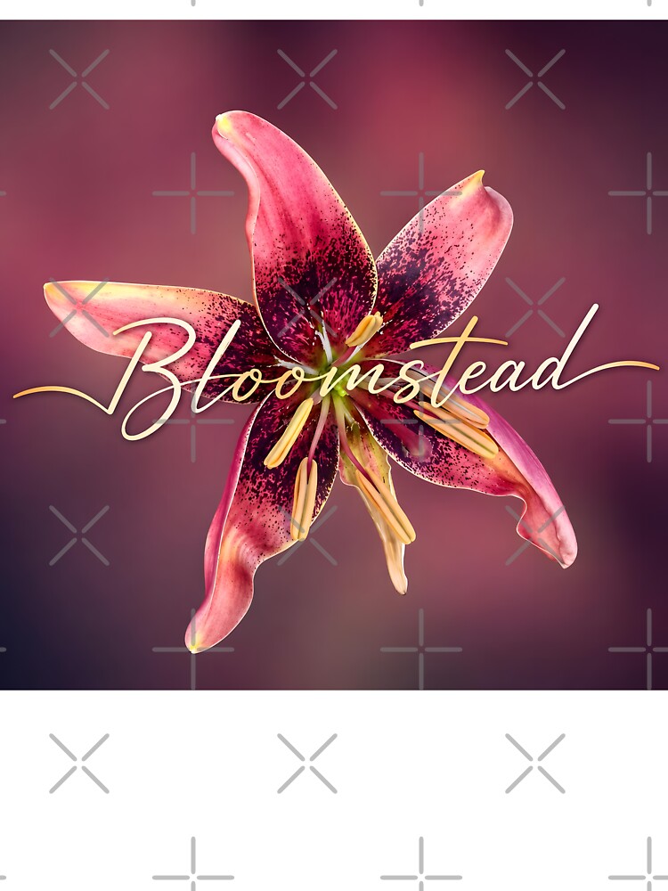 Bloomstead Elegant Lily Flower Typography by Violafleurviolett