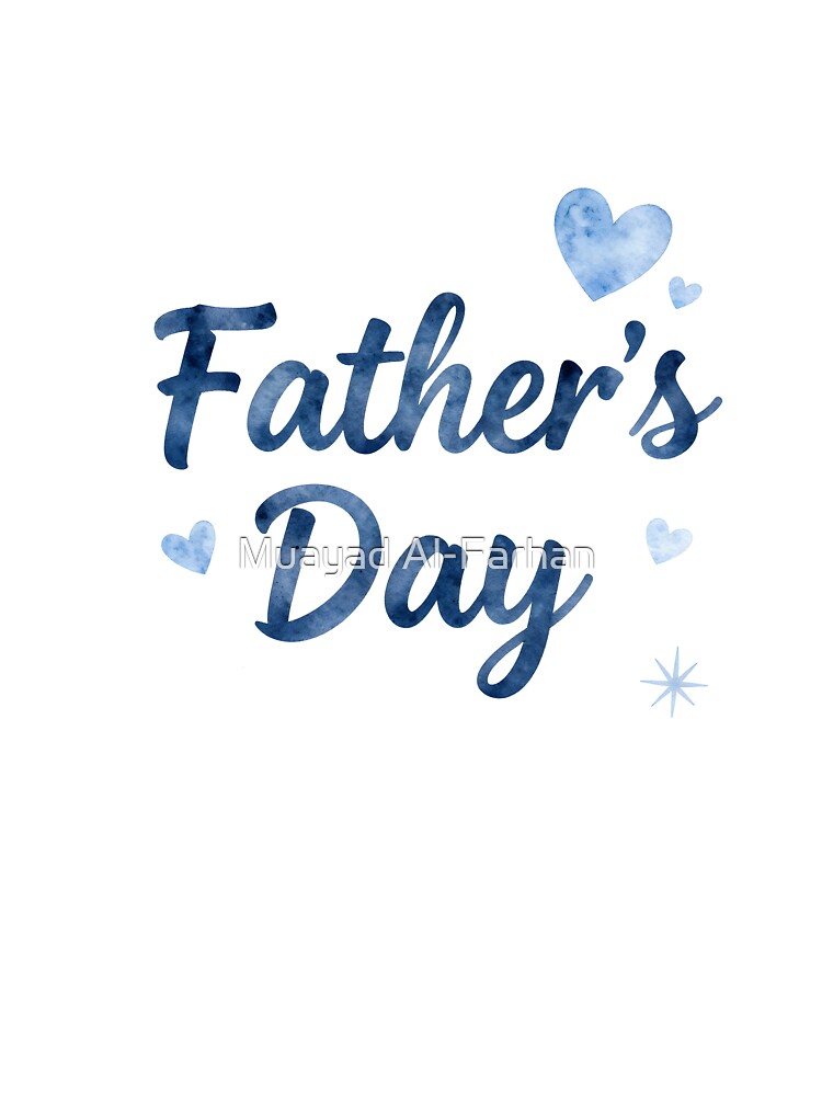 Happy Father's Day Typography Gift | Father's Day Design by Muayad Al-Farhan