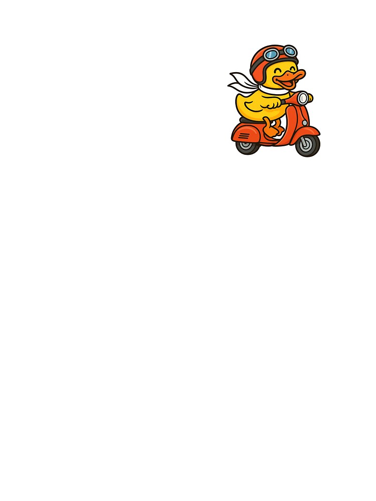 Adventurous Duck on a Vespa – PatoVibes by Patolabs