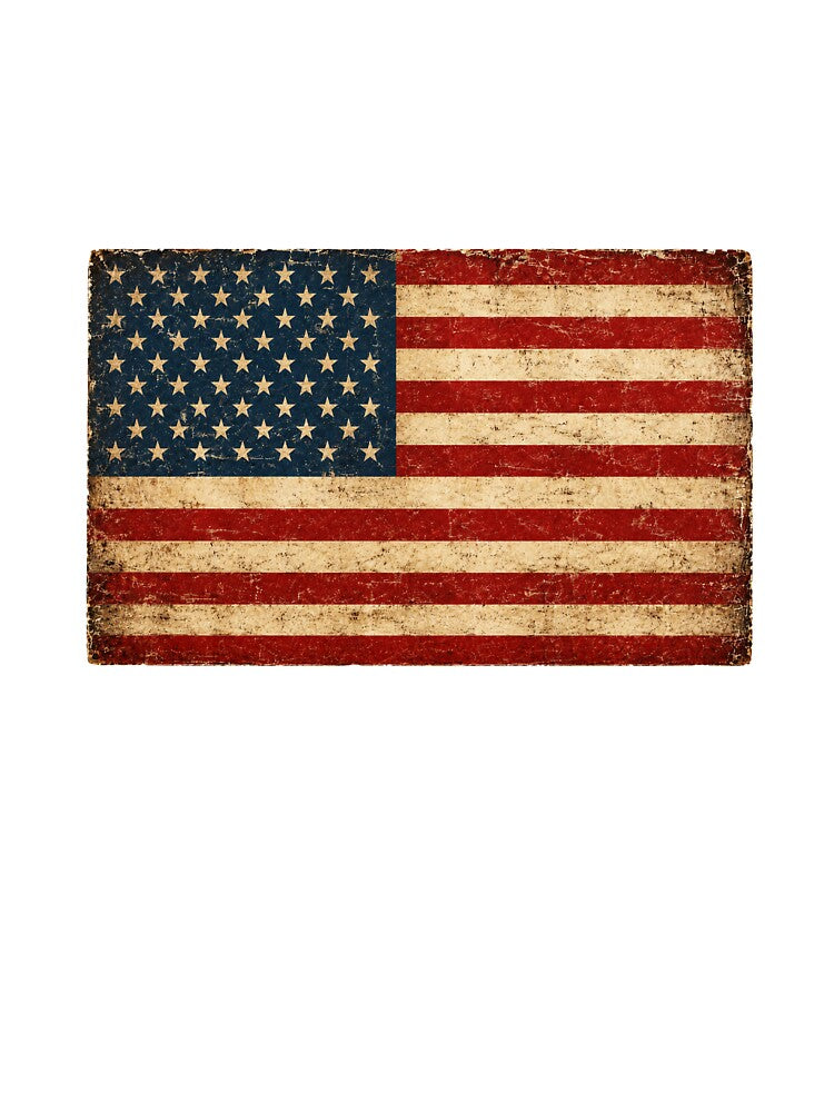 Vintage American Flag Distressed Patriotic USA T-Shirt by Danny's Tees