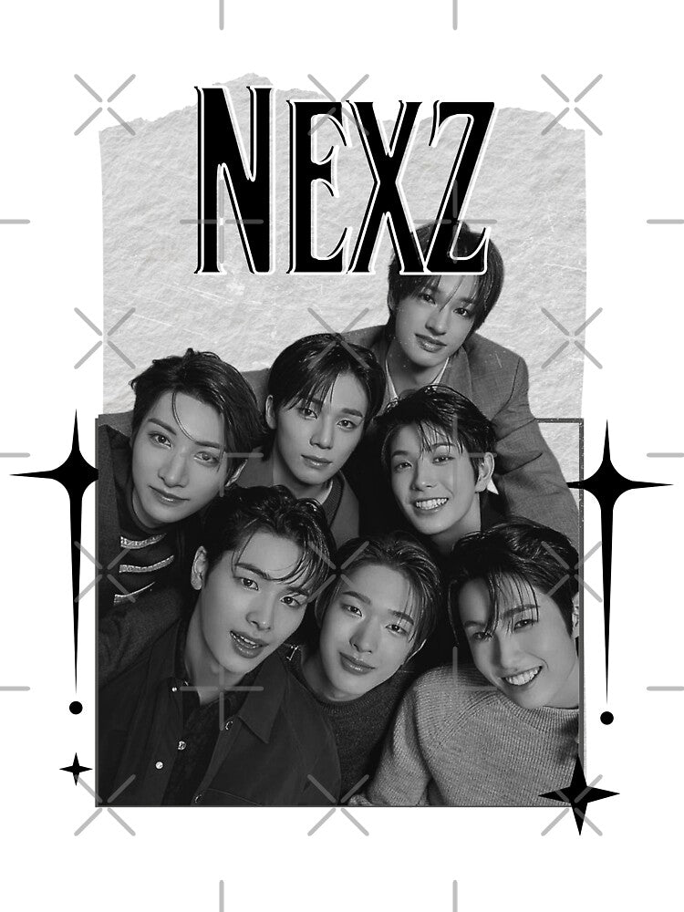 NEX Seven Member K-Pop Boy Group Portrait Korean Japanese boy band by HELL0WBELLO