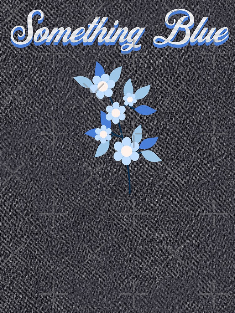 Something Blue - Elegant Blue Floral Botanical Bridal Design by FIREDesignsPOD