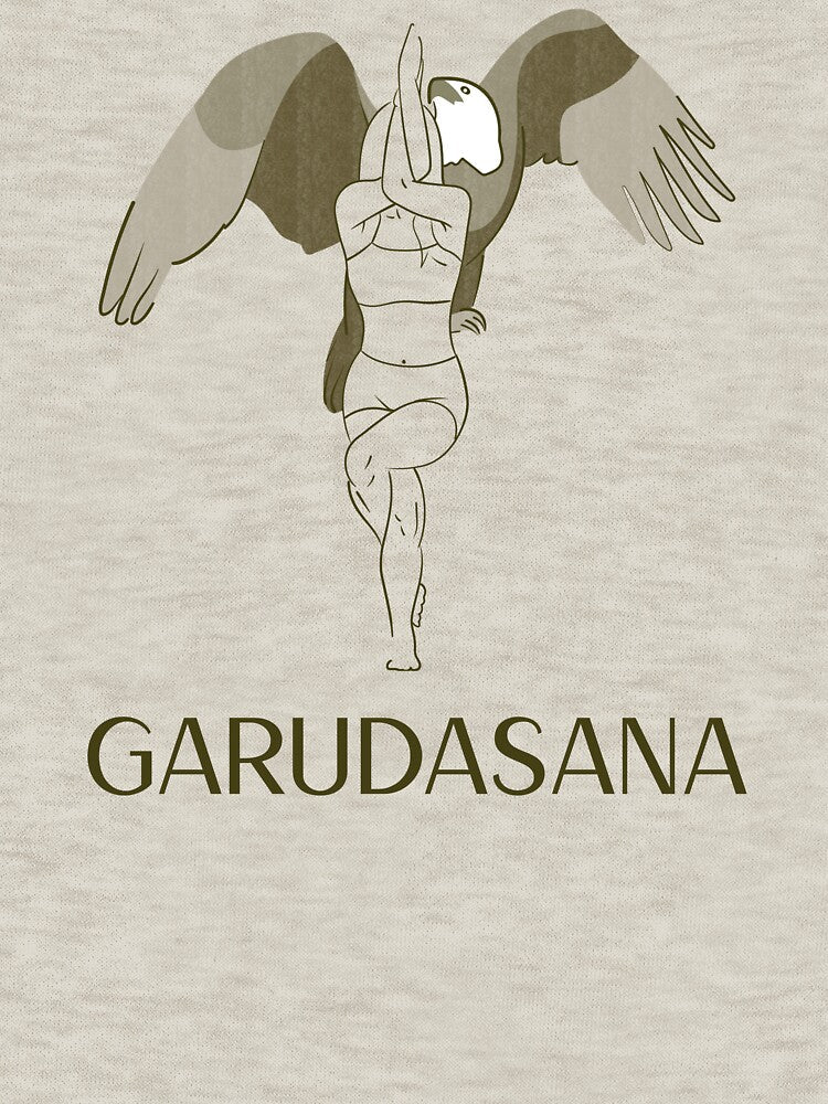 Eagle Yoga Pose Garudasana – Balance and Focus Spiritual Yoga Design by WellspringXflow Unisex , , , Long Sleeve Tee