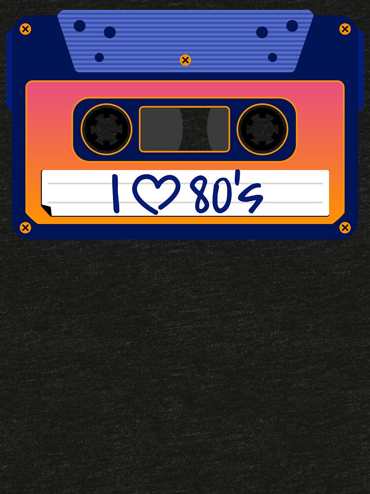 I Love 80's Cassette by tapeisdamessage Unisex , , , Long Sleeve Tee