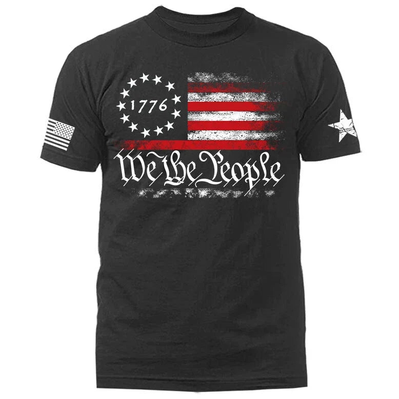 We The People US Flag American Pride Patriotic Graphic Unisex , , , Long Sleeve Tee