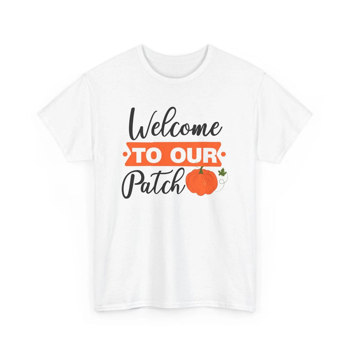 Fall Aesthetic | Autumn Leaves Pumpkin Tee | Welcome to Our Patch Unisex , , , Long Sleeve Tee