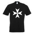 Maltese Cross motif printed fun shirt design print Unisex , , , Long Sleeve Tee