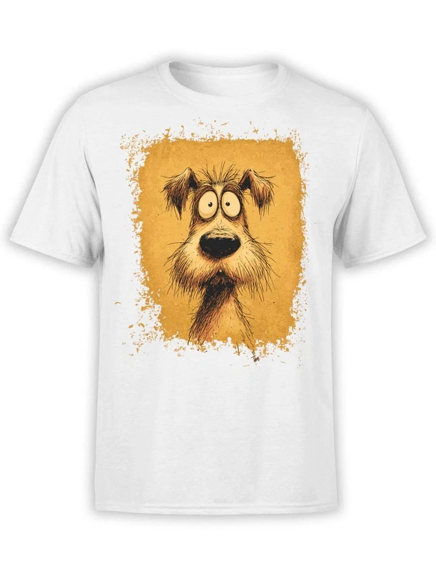 FANTUCCI Scruffy Surprise | Funny Cartoon Dog Tee | Unisex Unisex , , , Long Sleeve Tee
