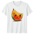 Cute Kawaii Watermelon Slice Summer Gift For Him And Her Unisex , , , Long Sleeve Tee