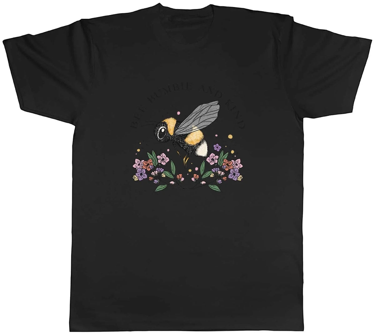 Bee Bumble and Kind Mens Cute Unisex Tee Gift Unisex , , , Long Sleeve Tee