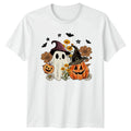 Cute Ghost Pumpkin Halloween Graphic Tee Mens Womens Unisex Unisex , , , Long Sleeve Tee