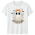 Cute Ghost Halloween Holidays Mens Womens Graphic Tee Spooky Unisex Top Unisex , , , Long Sleeve Tee