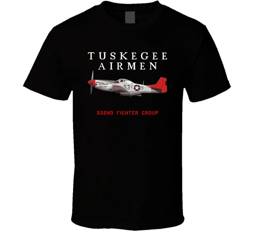 Red Tails Tuskegee Airmen 332nd Fighter Group Logo World War Movie Cool T Shirt Unisex , , , Long Sleeve Tee