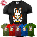 Bone Rabbit Fire Men's Happy Easter Birthday Party Graphic Cool Gift Tee Unisex , , , Long Sleeve Tee