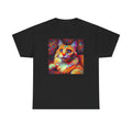 Psychedelic Cat Tee, Dark Grunge, Scene, Punk Aesthetic, Gothic Alt Shirt, D16 Unisex , , , Long Sleeve Tee