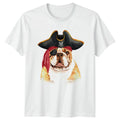 Pirate Bulldog Pet Dog Mens Cute Novelty Tee Unisex , , , Long Sleeve Tee